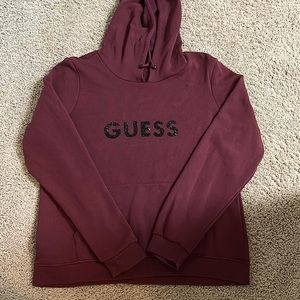 Dark purple/magenta XL guess hoodie